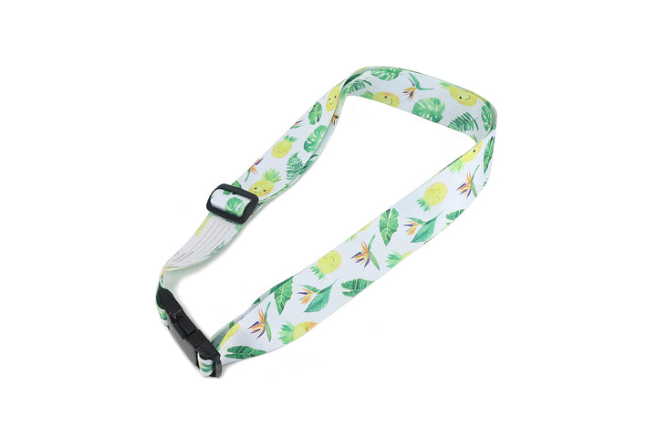 Luggage Strap Pineapple Monstera White