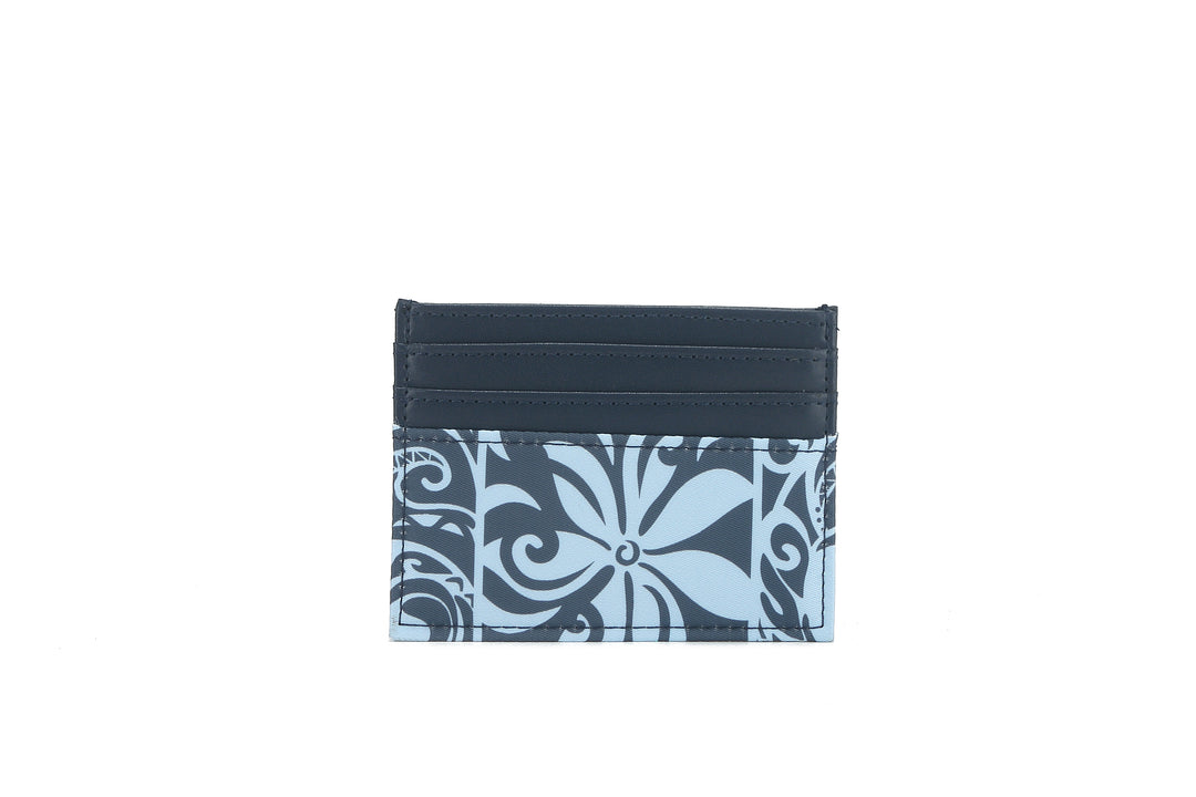 Card Case Meilany Keʻolu Tapa Tiare Teal