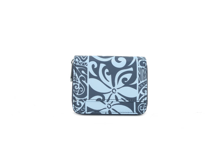 Wallet Meily Keʻolu Tapa Tiare Teal