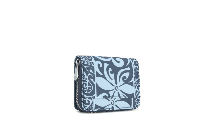 Wallet Meily Keʻolu Tapa Tiare Teal