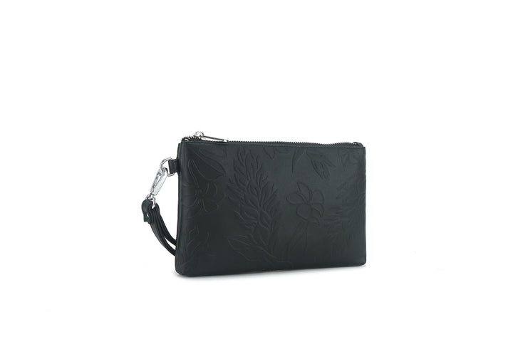 Wristlet Melody Ginger Embossed Black