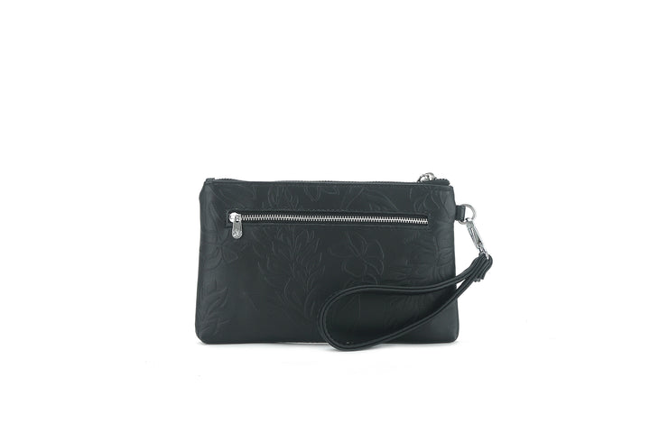 Wristlet Melody Ginger Embossed Black