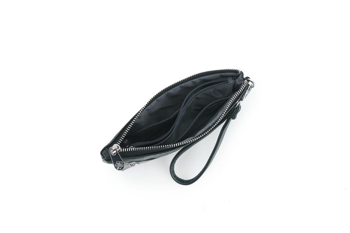 Wristlet Melody Ginger Embossed Black