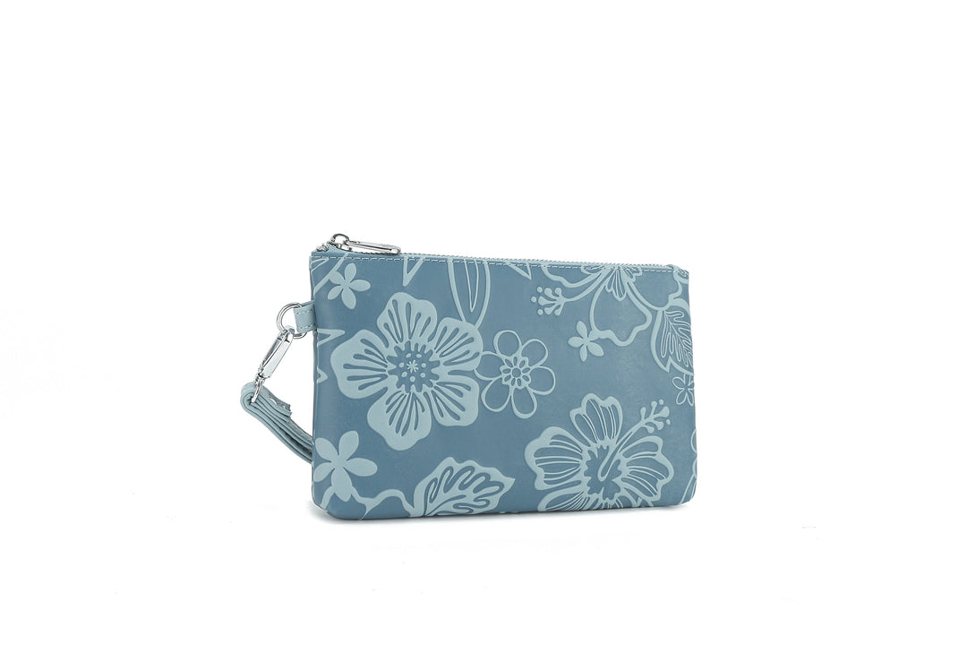 Wristlet Melody Cherry Blossom Embossed Blue