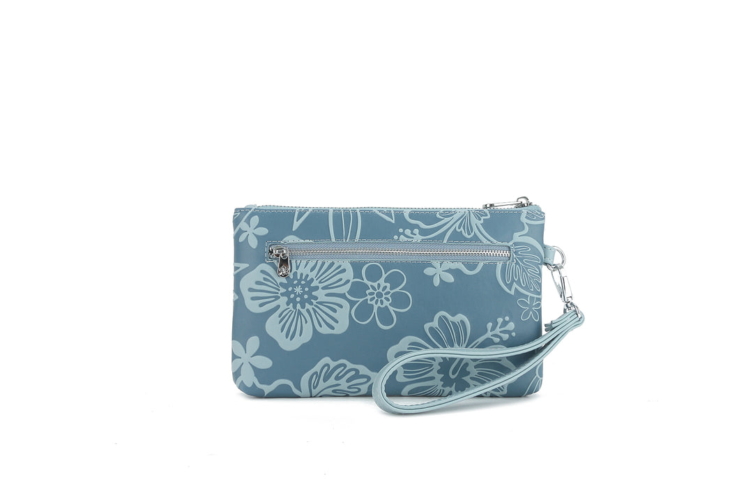 Wristlet Melody Cherry Blossom Embossed Blue