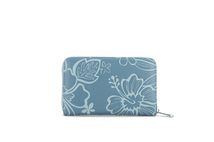 Wallet Chloe Cherry Blossom Embossed Blue