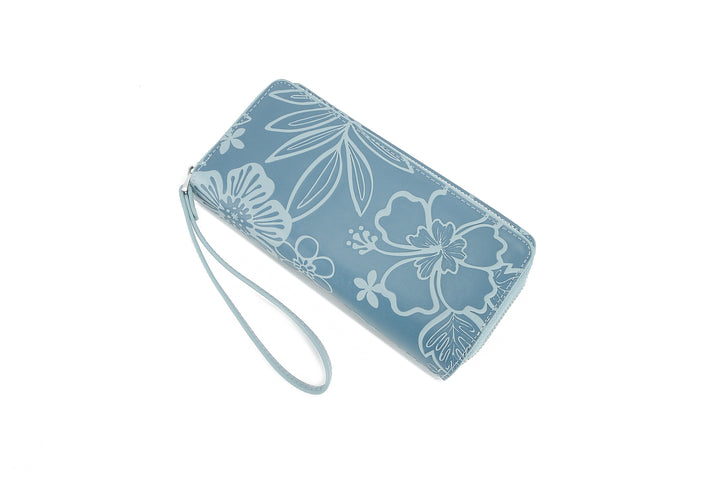 Wristlet Allison Cherry Blossom Embossed Blue