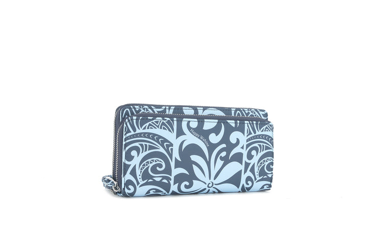 Wristlet Allison Keʻolu Tapa Tiare Teal