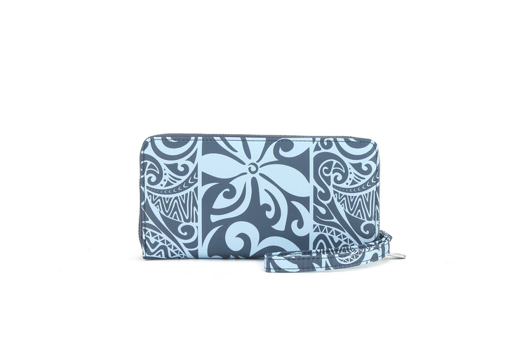 Wristlet Allison Keʻolu Tapa Tiare Teal