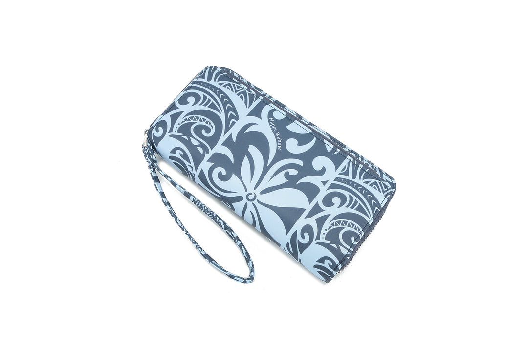 Wristlet Allison Keʻolu Tapa Tiare Teal