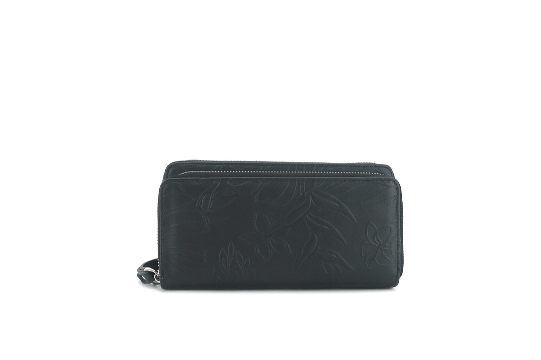 Wristlet Allison Ginger Embossed Black