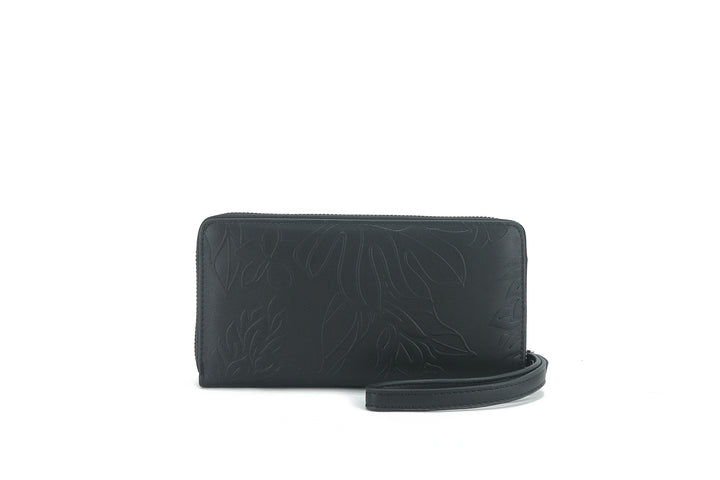 Wristlet Allison Ginger Embossed Black