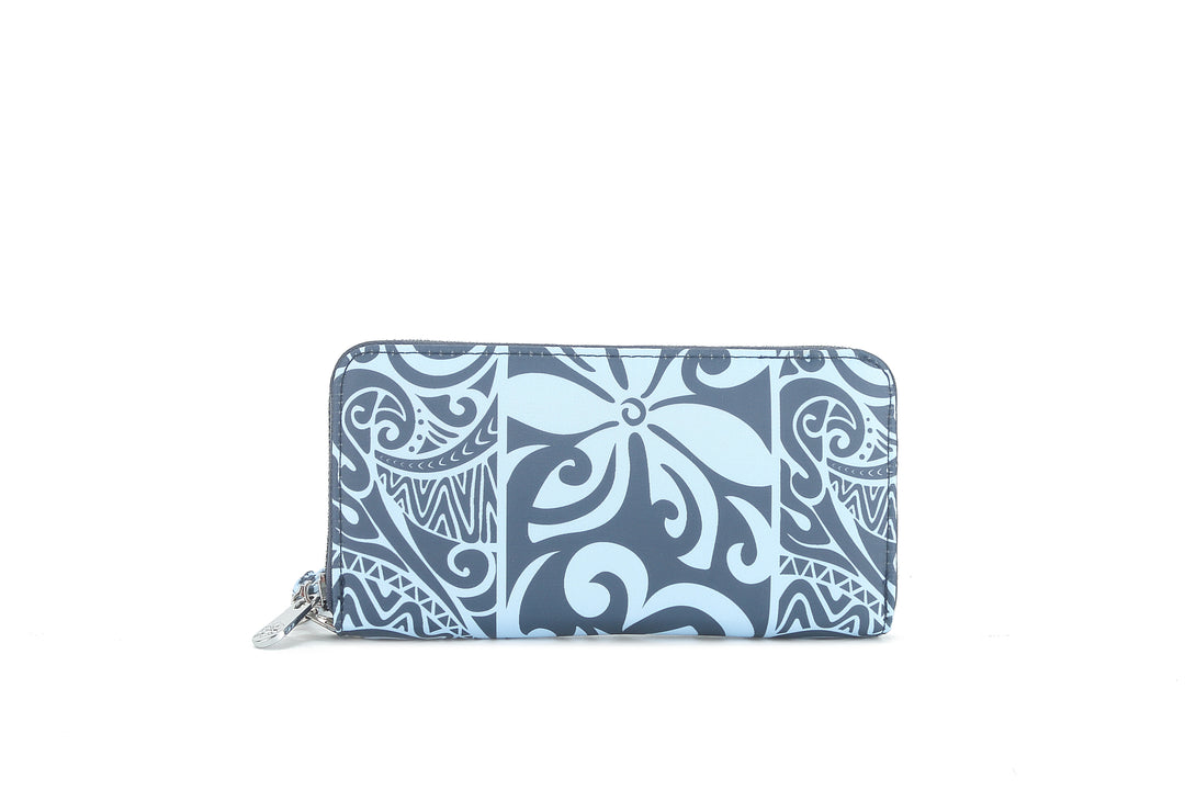 Wallet Kaylee Keʻolu Tapa Tiare Teal