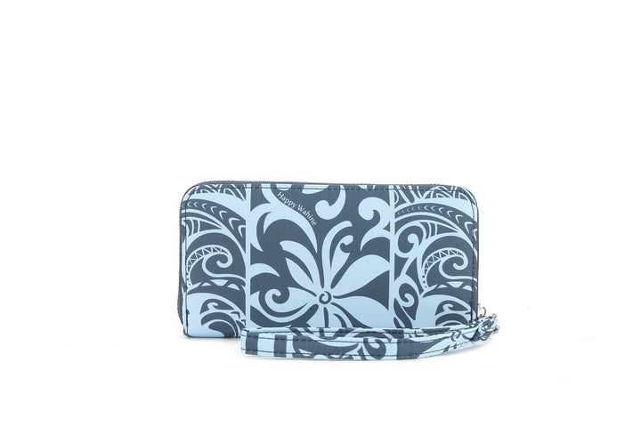 Wallet Kaylee Keʻolu Tapa Tiare Teal