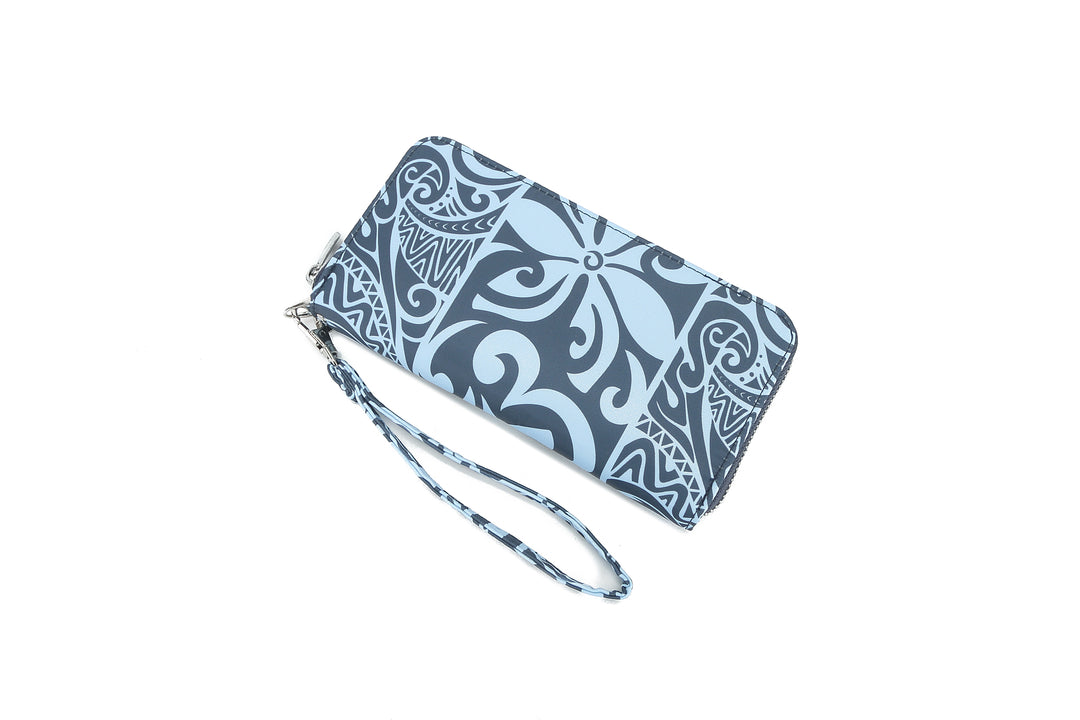 Wallet Kaylee Keʻolu Tapa Tiare Teal