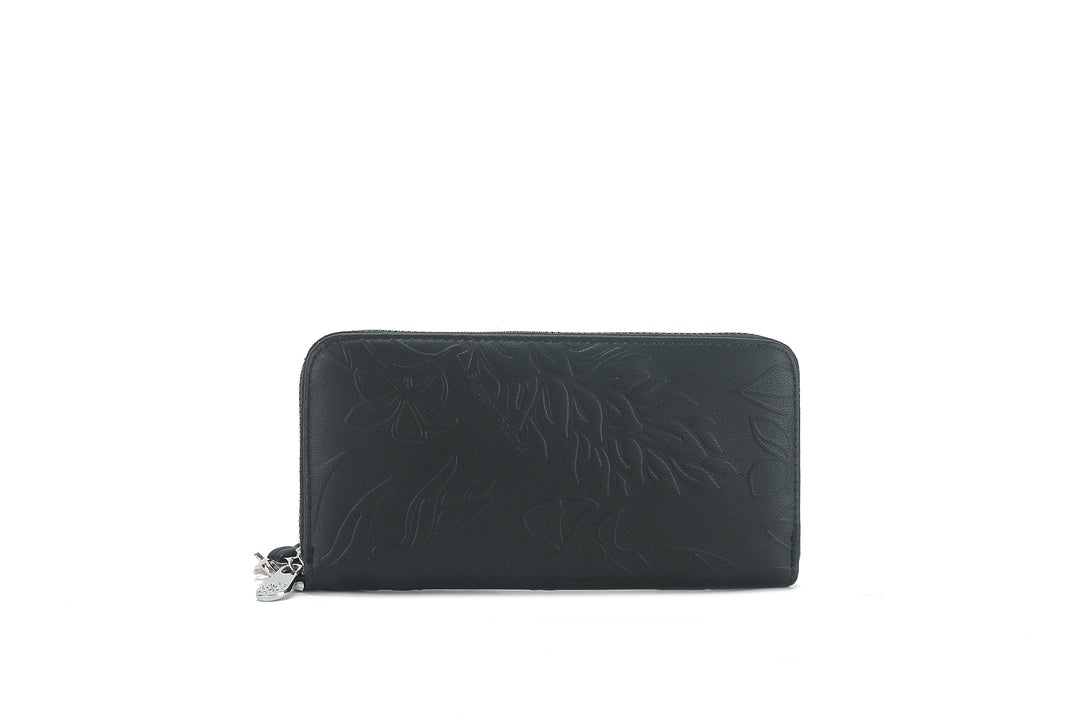 Wallet Kaylee Ginger Embossed Black