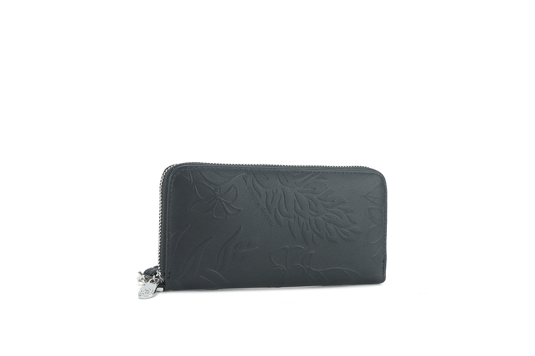 Wallet Kaylee Ginger Embossed Black