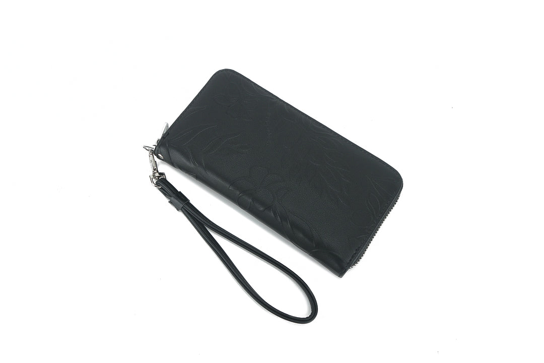 Wallet Kaylee Ginger Embossed Black