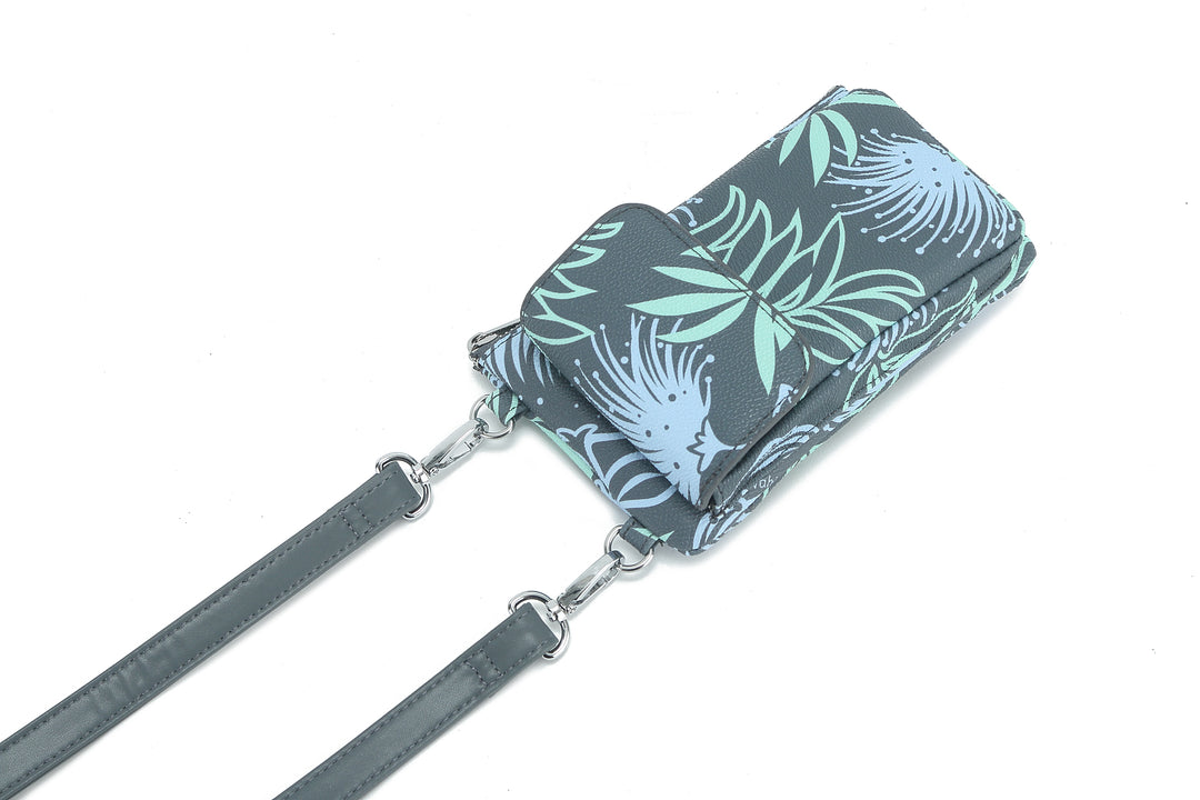 Crossbody Phone Wallet Anna Lehua Grey