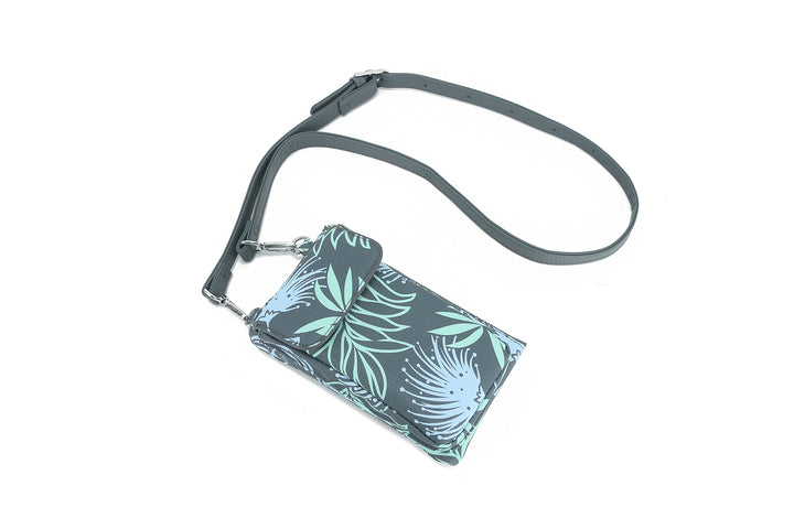 Crossbody Phone Wallet Anna Lehua Grey