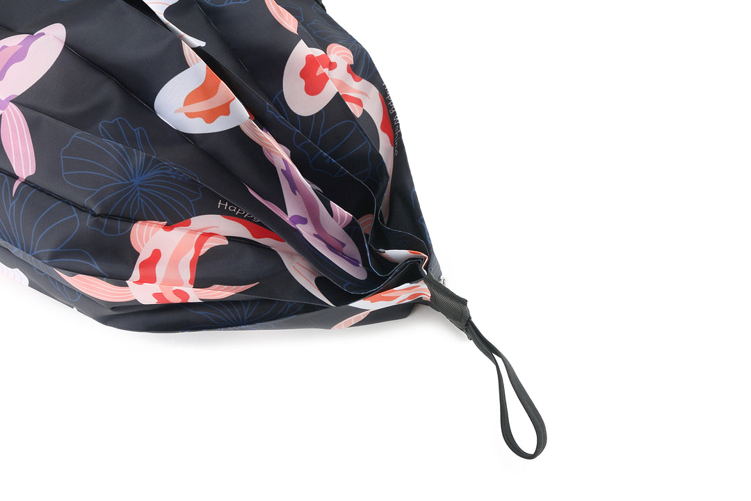 Foldable Bag Jazmine Koi Navy