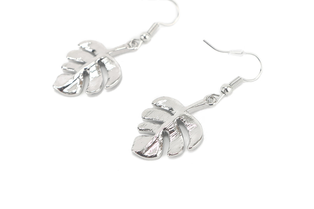 Jewelry Makamae Earring Monstera Silver