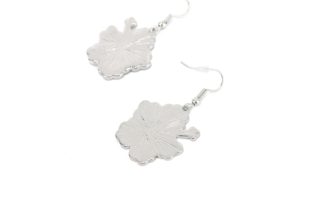 Jewelry Makamae Earring Hibiscus Silver