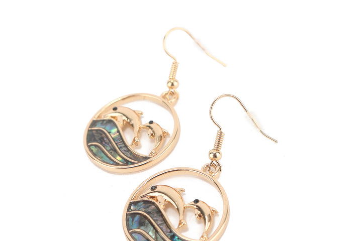 Jewelry Makamae Earring Dolphin Gold