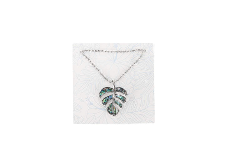 Jewelry Makamae Necklace Monstera Silver