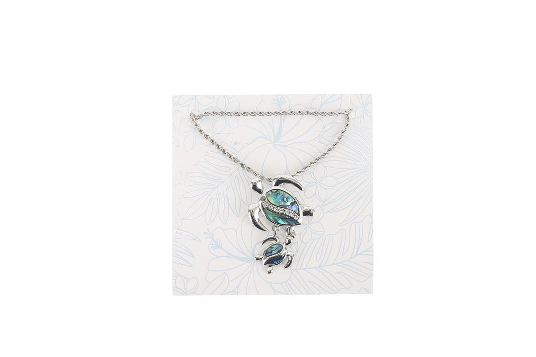 Jewelry Makamae Necklace 2 Turtle Silver