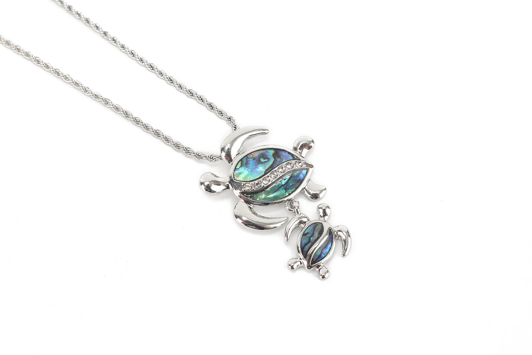 Jewelry Makamae Necklace 2 Turtle Silver