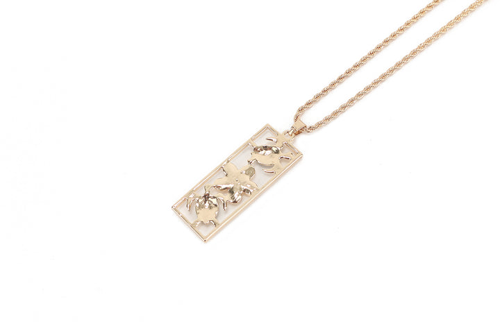 Jewelry Makamae Necklace 3 Turtle Gold