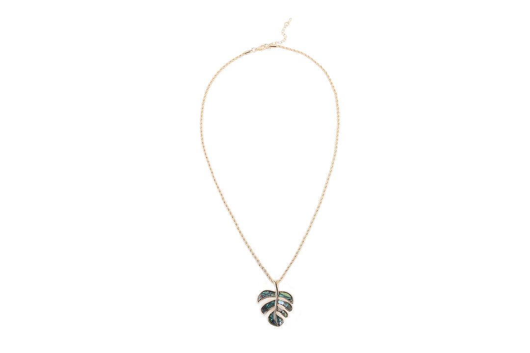 Jewelry Makamae Necklace Monstera Gold