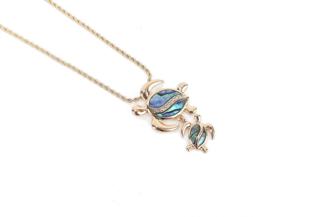 Jewelry Makamae Necklace 2 Turtle Gold