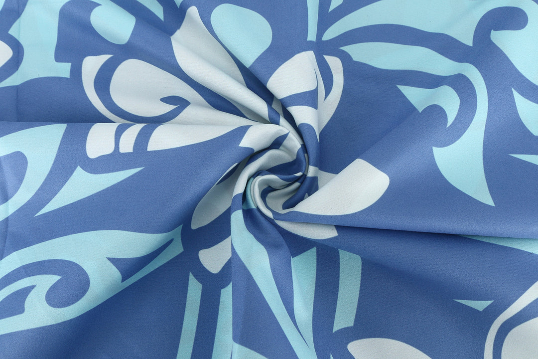 Sand-free Reversible Beach Towel Tiare Infinity Black Tiare Infinity Blue