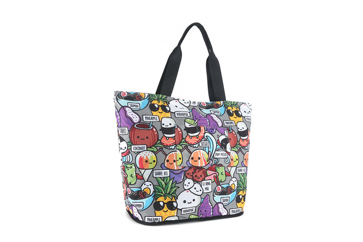 Foldable Tote Jame Craving Hawaii Grey