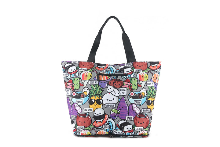 Foldable Tote Jame Craving Hawaii Grey