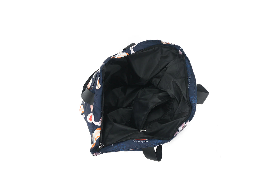 Foldable Tote James Koi Navy