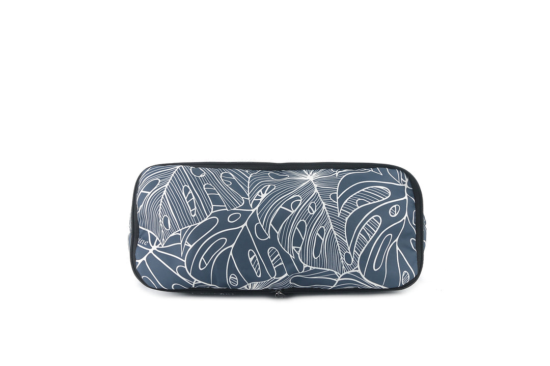 Foldable Tote James Monstera Lines Navy