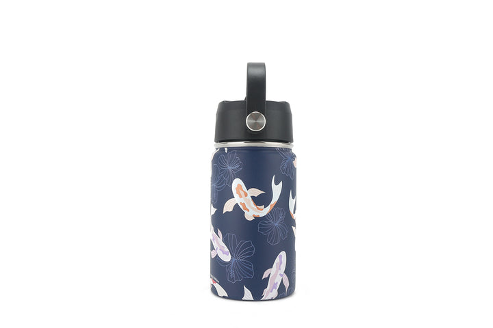 Insulated Water Bottle 12oz Koi Navy