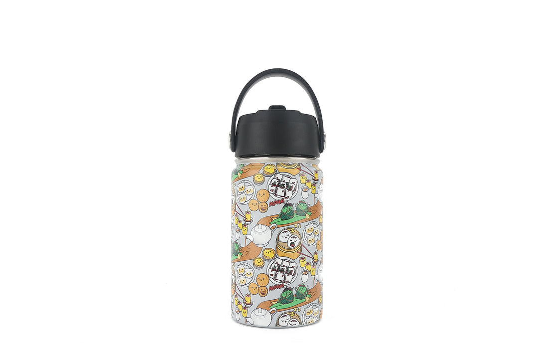 Insulated Water Bottle 12oz Dim Sum Grey