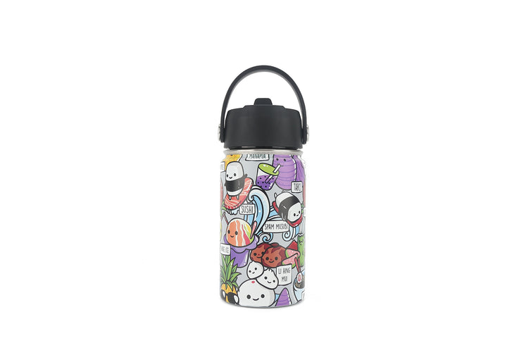 Insulated Water Bottle 12oz Craving Hawai'i Grey