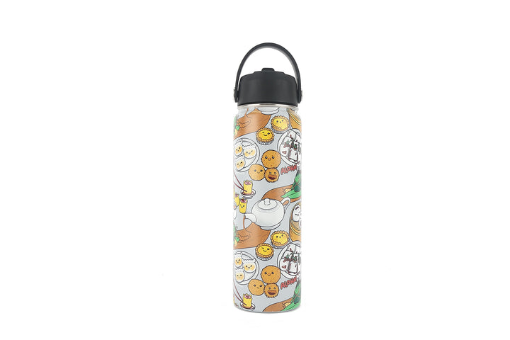 Insulated Water Bottle 24oz Dim Sum Grey