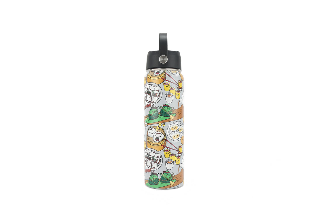 Insulated Water Bottle 24oz Dim Sum Grey