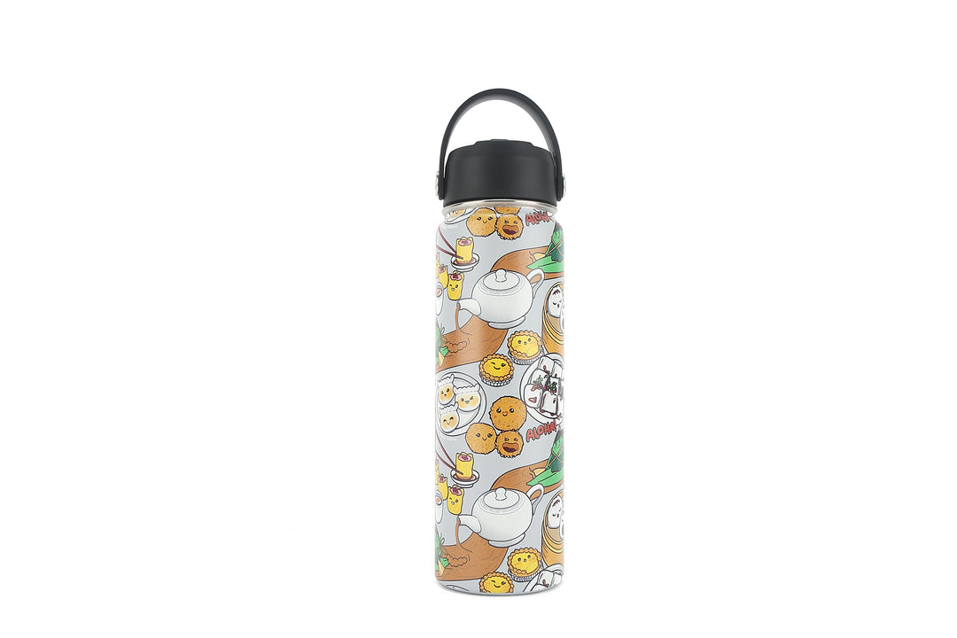 Insulated Water Bottle 24oz Dim Sum Grey