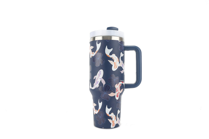 Insulated Tumbler 40oz Koi Navy