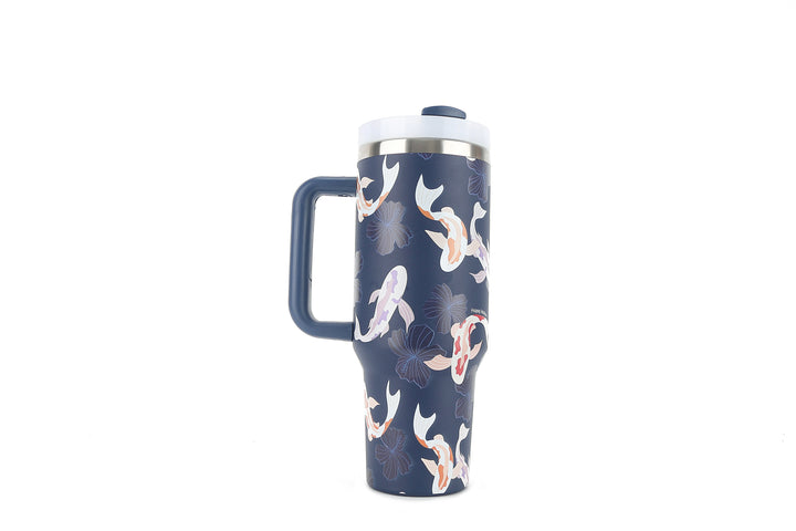 Insulated Tumbler 40oz Koi Navy