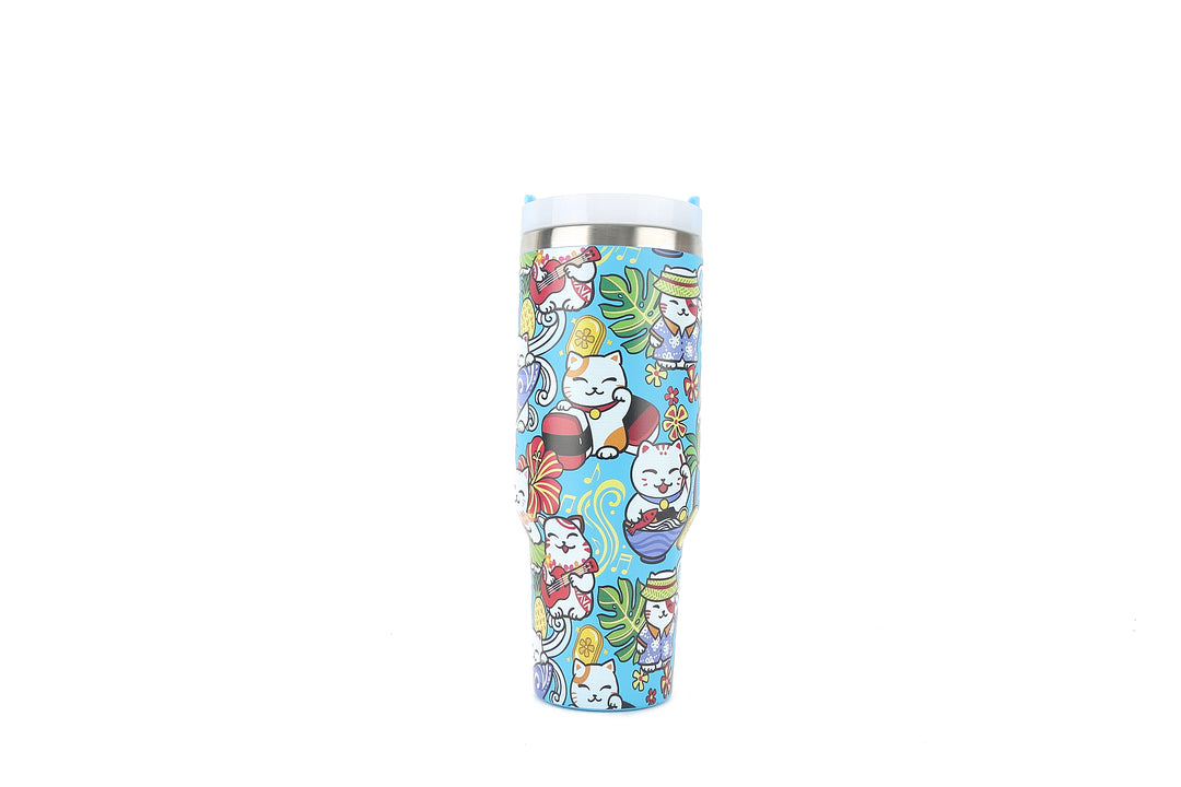 Insulated Tumbler 40oz Neko Teal