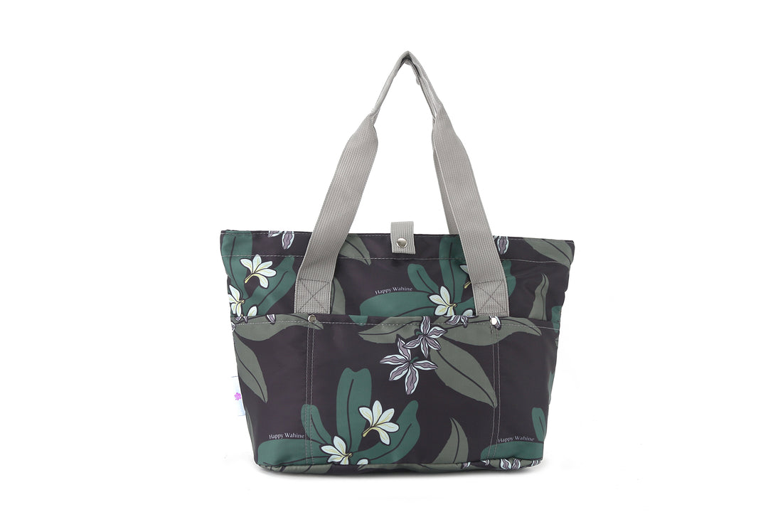 Compact Tote Jade Naupaka Grey