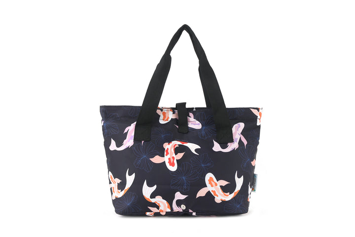 Compact Tote Jade Koi Navy